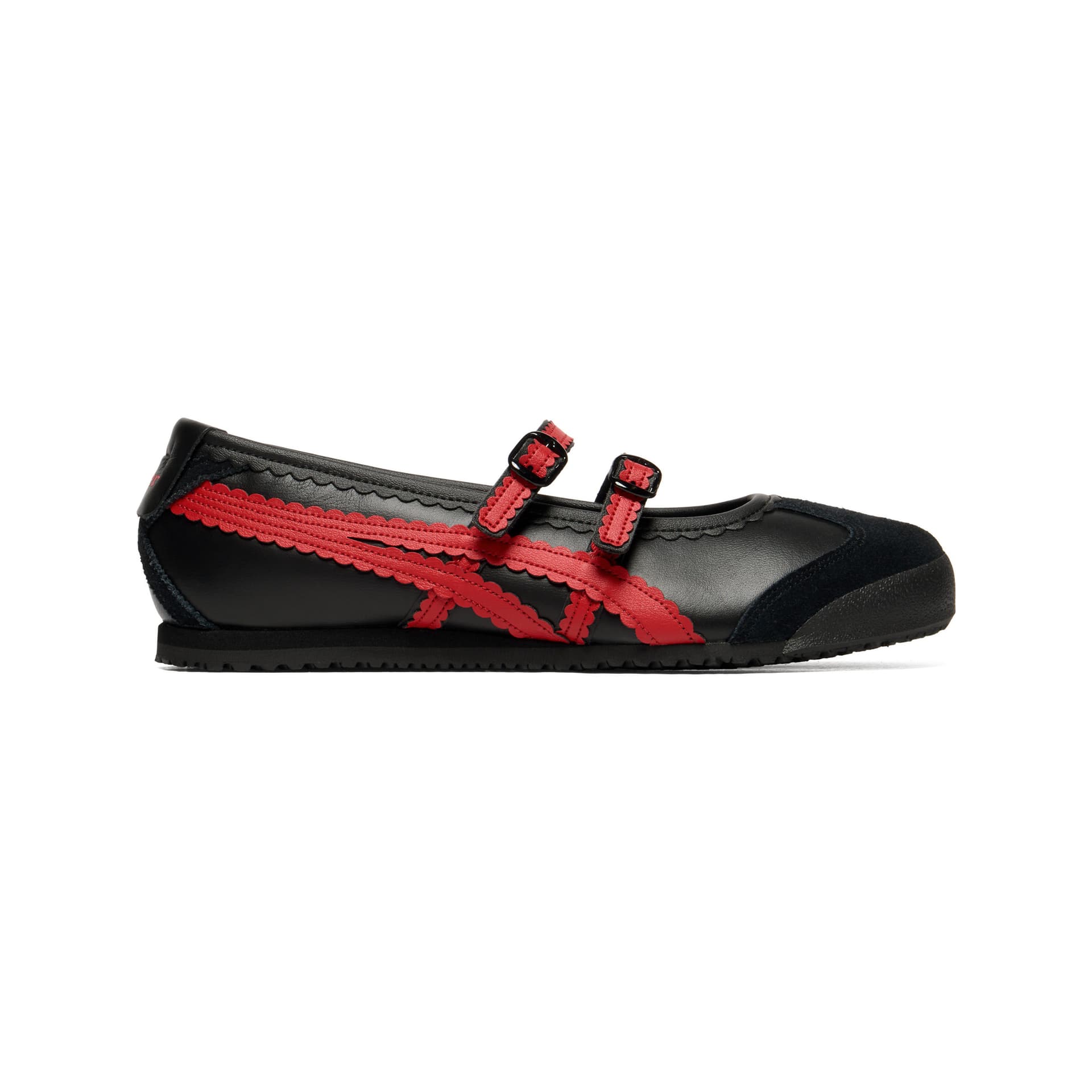 Onitsuka Tiger MEXICO 66 TGRS Туфли Мэри Джейн Low Топ Черный Красный Унисекс - изображение 2