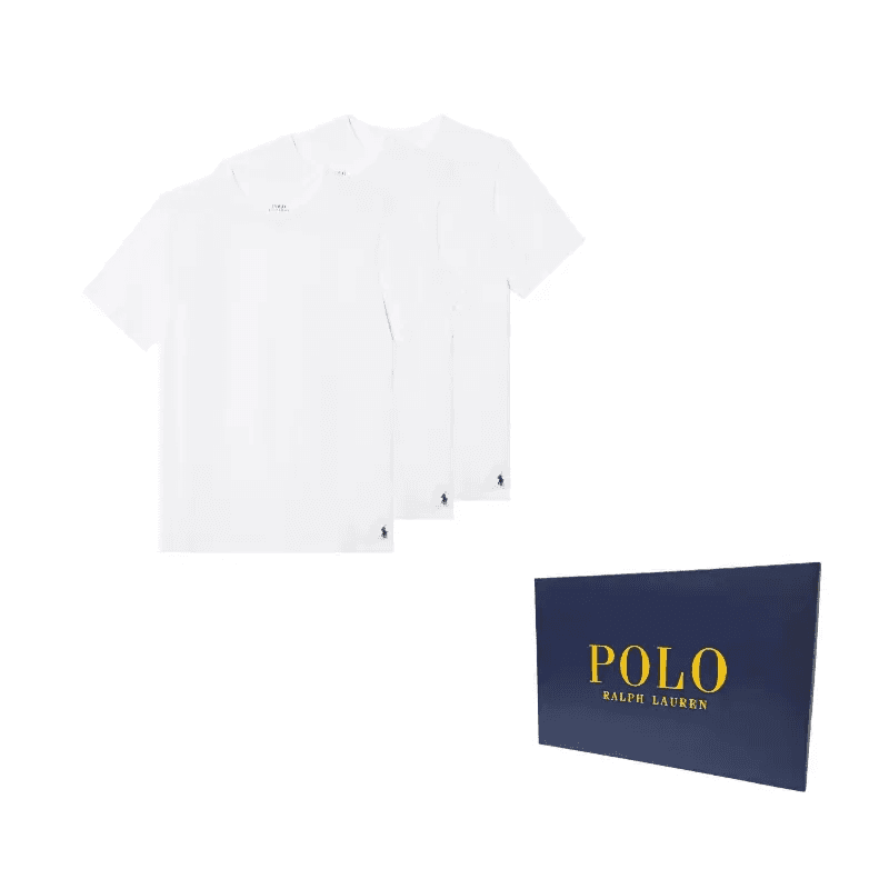 Футболка Polo Ralph Lauren T-рубашка SS25 3 упаковки детская - изображение 6
