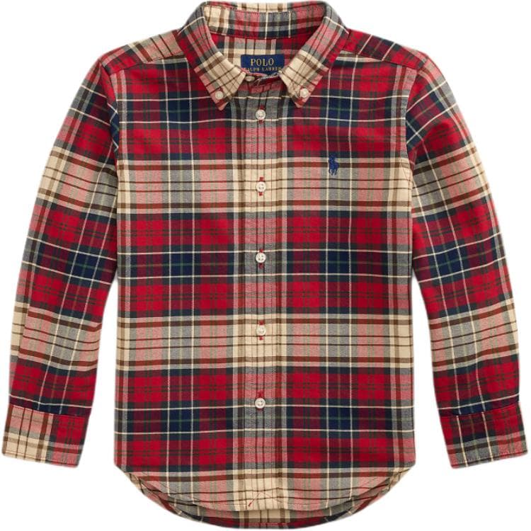 Polo Ralph Lauren Красный Темно-синий Kids Повседневный Рубашки - изображение 1