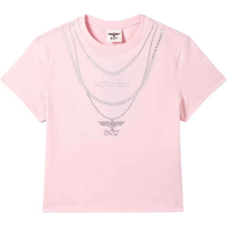 Футболка BOY LONDON Розовые Женские T-рубашки - изображение 1