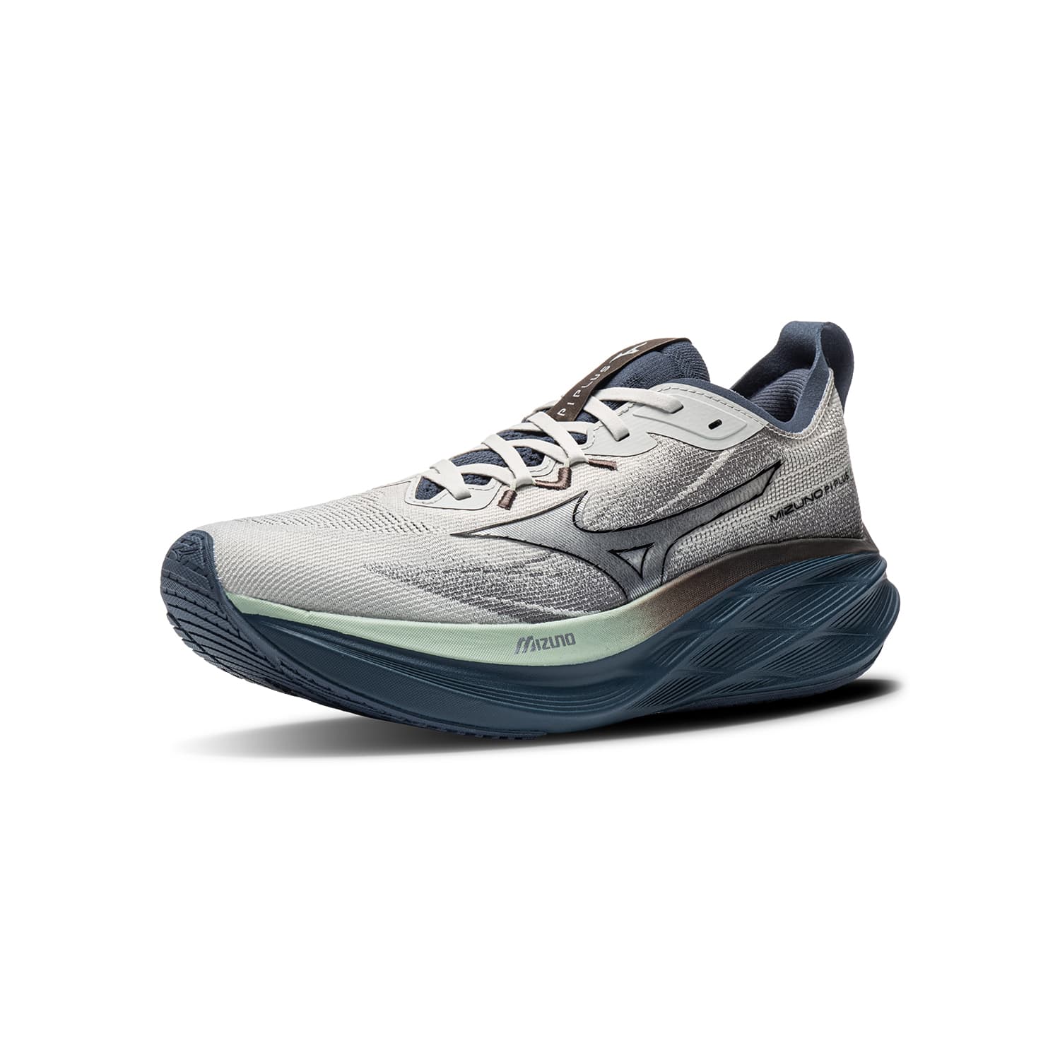 Кроссовки для бега Mizuno PI PLUS Беговые кроссовки Low Топ Тонкие и без объема Грибно-серый ORION Синий Унисекс - изображение 2