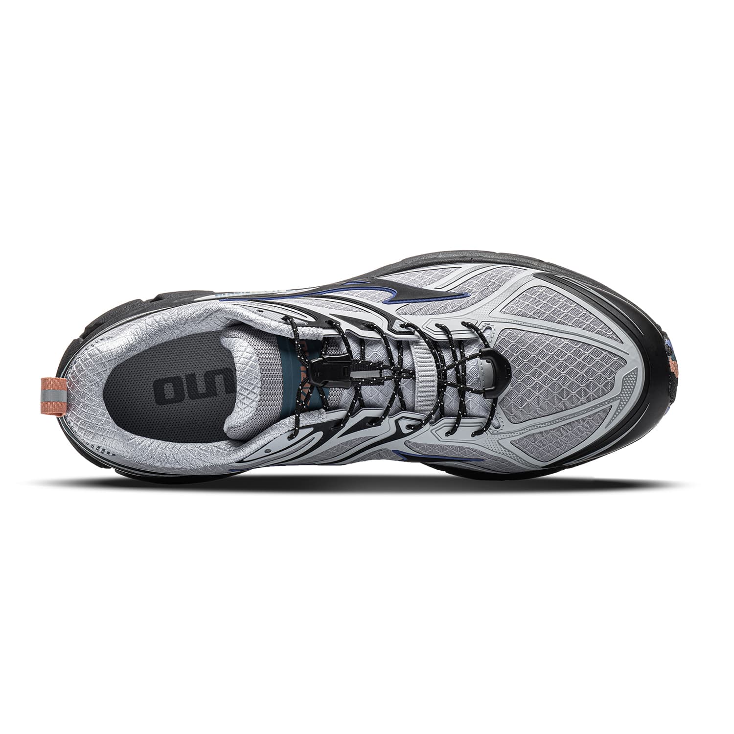 Кроссовки для бега Кроссовки для бега Mizuno Halo Mix Low Top Wind Direction Серый Воздушный Синий Унисекс - изображение 3