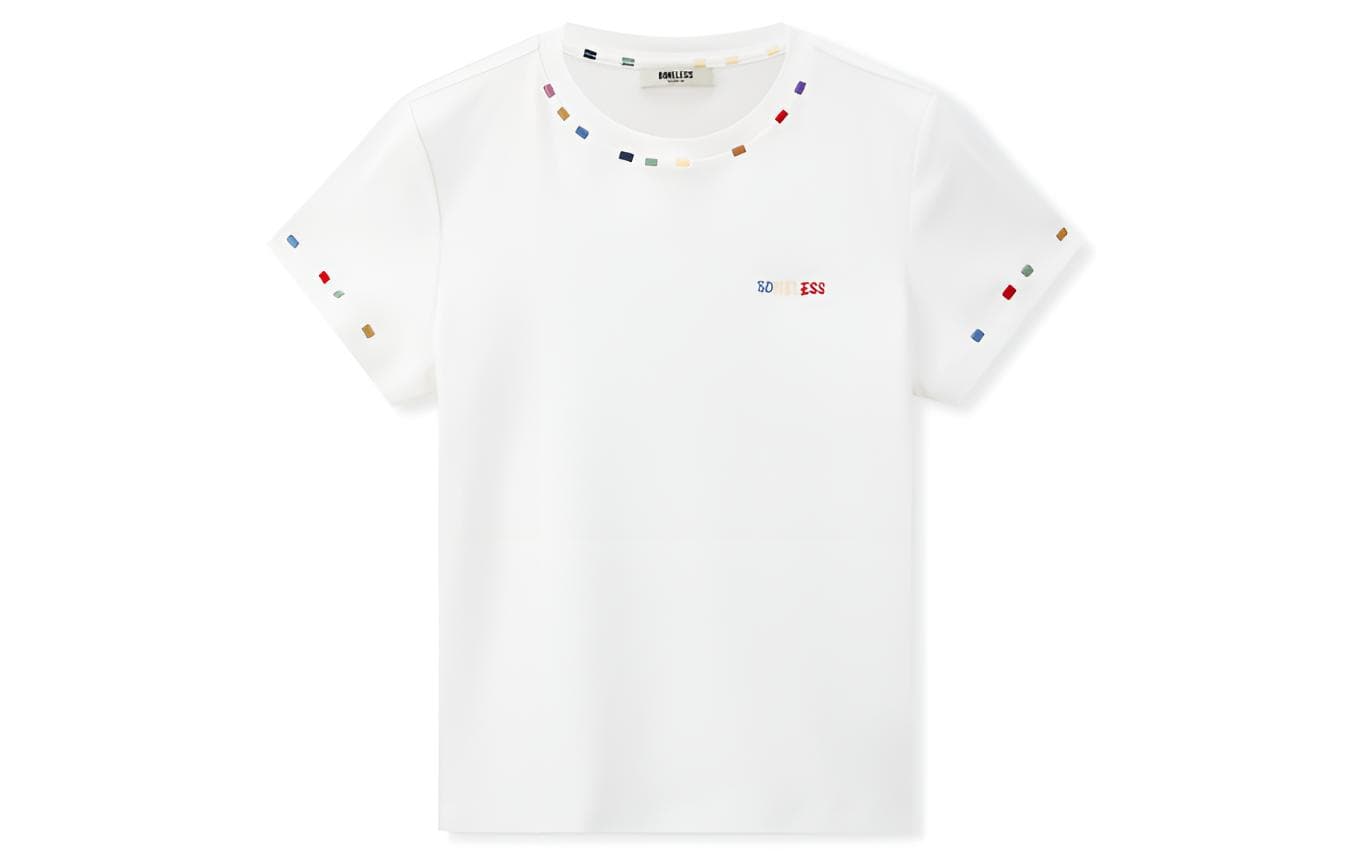 Футболка BONELESS Cut White Women's T-Shirts - изображение 1