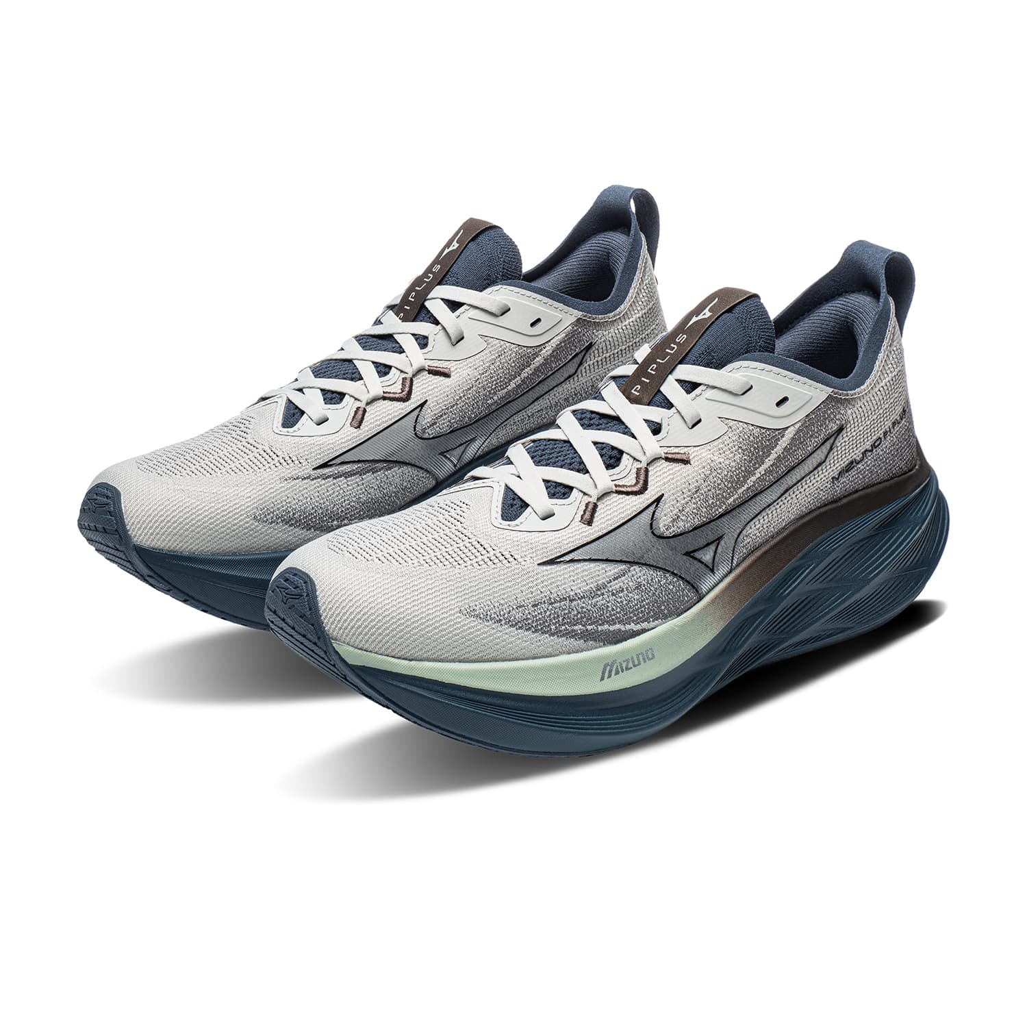 Кроссовки для бега Mizuno PI PLUS Беговые кроссовки Low Топ Тонкие и без объема Грибно-серый ORION Синий Унисекс - изображение 4