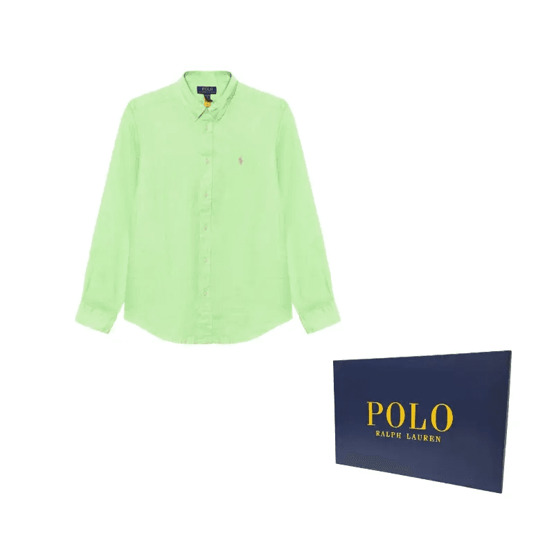 Polo Ralph Lauren Повседневный Рубашка Зелёный Детский - изображение 2