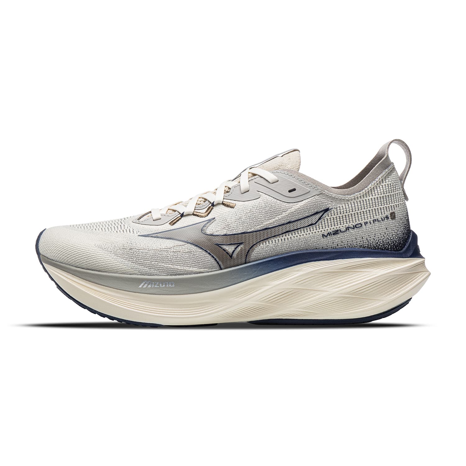 Кроссовки для бега Mizuno PI PLUS Беговые кроссовки Низкий Топ Arctic Wolf White Marine Blue Unisex - изображение 1