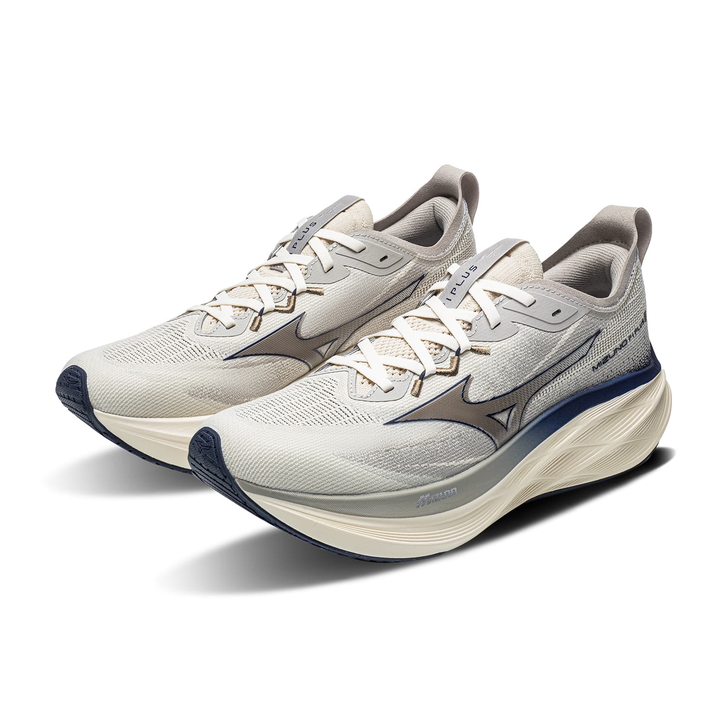 Кроссовки для бега Mizuno PI PLUS Беговые кроссовки Низкий Топ Arctic Wolf White Marine Blue Unisex - изображение 4