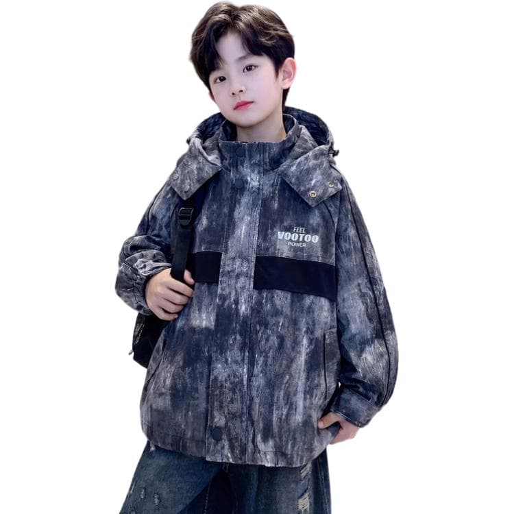 BOBBY ABLEY Черно-серый Tie Dye Kids Туристическая одежда - изображение 1