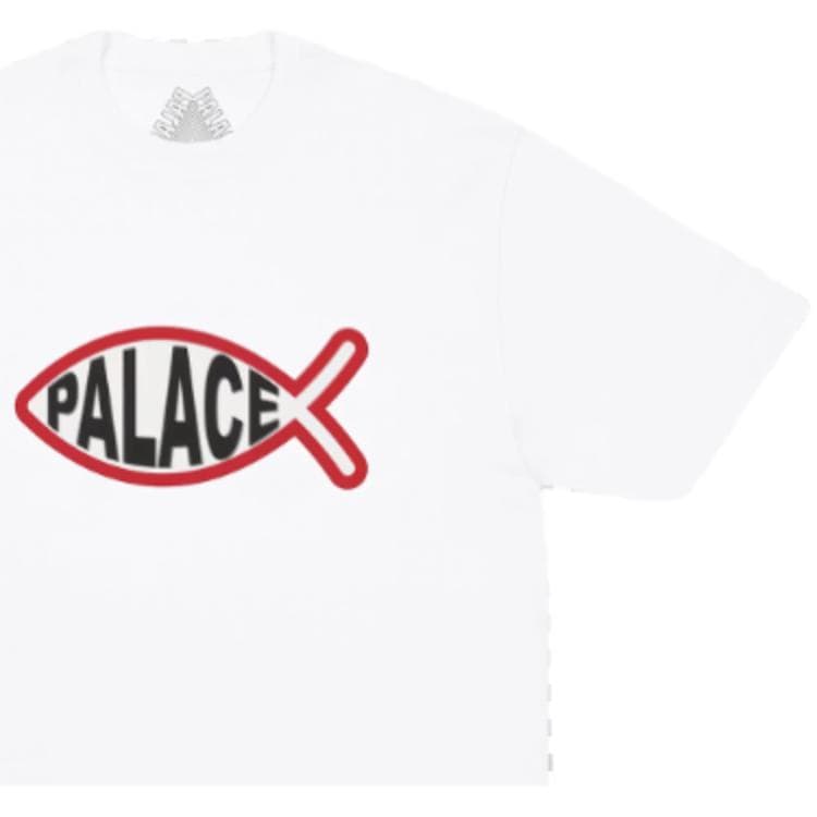 Футболка PALACE Белый Унисекс T-рубашки - изображение 3