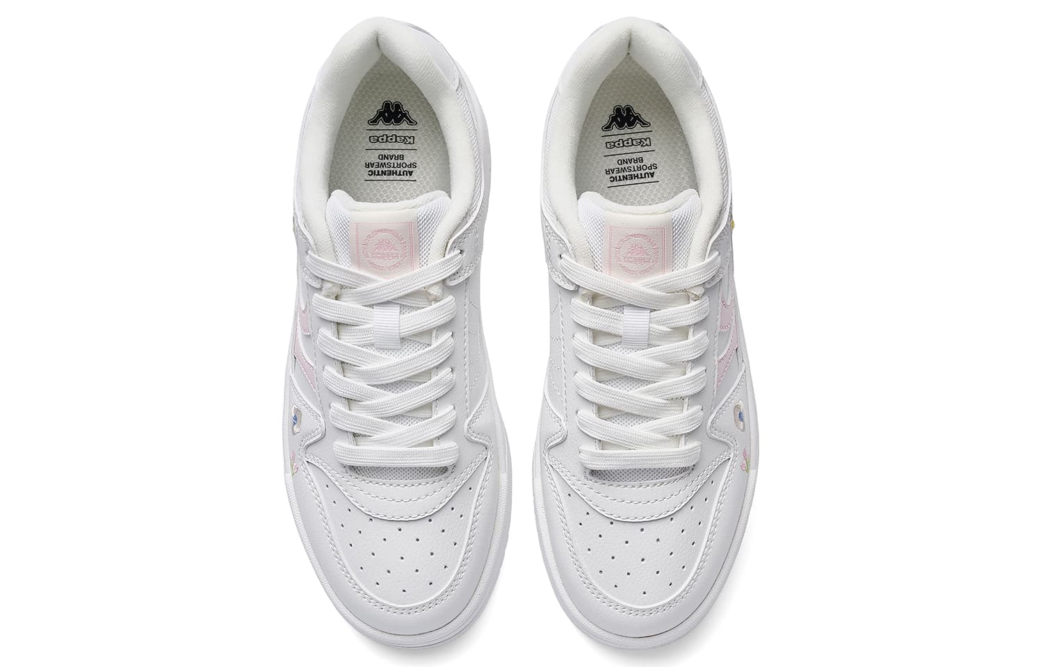 Кроссовки Kappa Island Breeze Skate Shoes Low Top Classic White Velvet Pink Women's - изображение 4