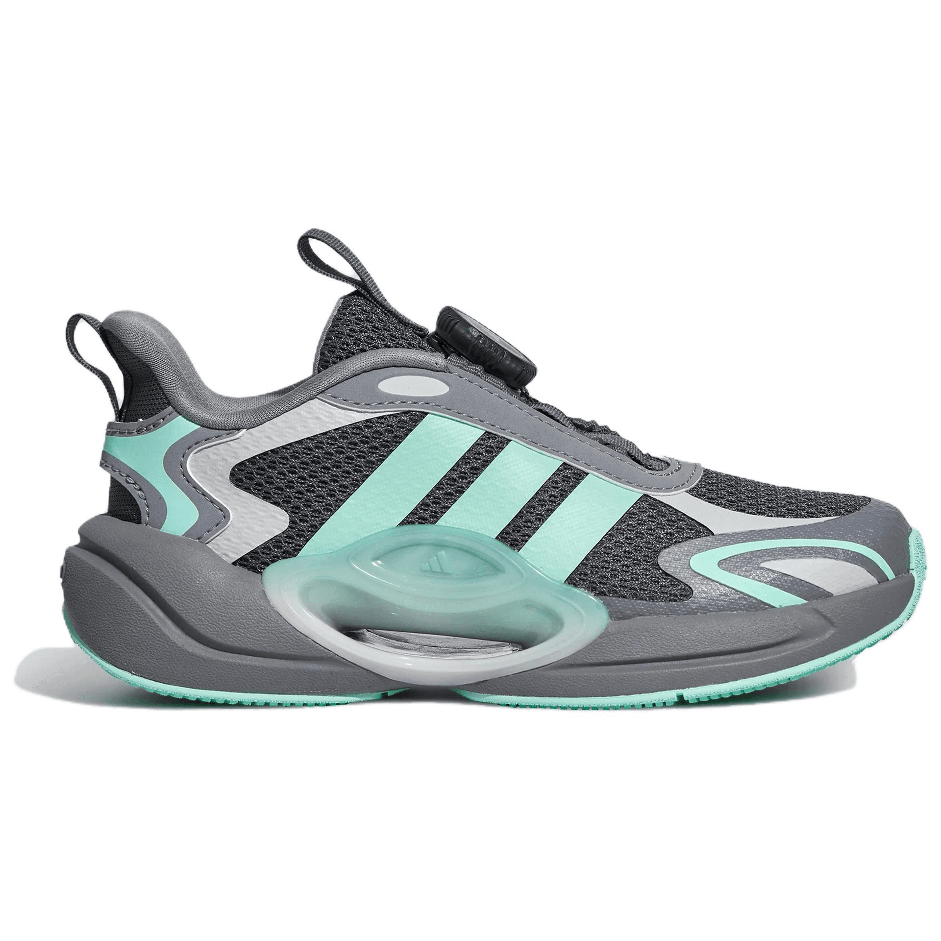Кроссовки Adidas Galaxy Scout Детские беговые кроссовки Low Топ Темно-серый Прозрачный Мятно-зеленый Серый Kids - изображение 2