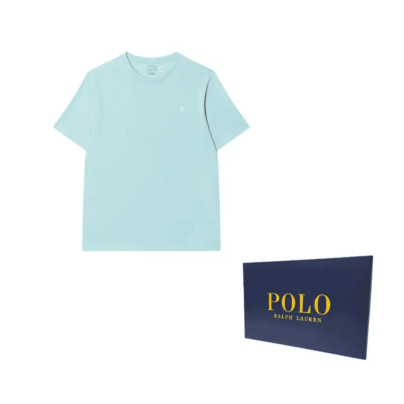 Футболка Polo Ralph Lauren T-рубашка Светло-синяя Детская - изображение 6
