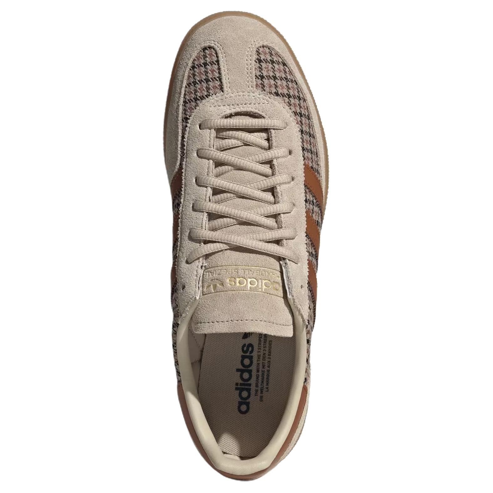Кроссовки Adidas Originals HANDBALL SPEZIAL Кеды немецкой армии (GAT) Низкий Топ Хаки Темный Медный Bakelite Мужской - изображение 4
