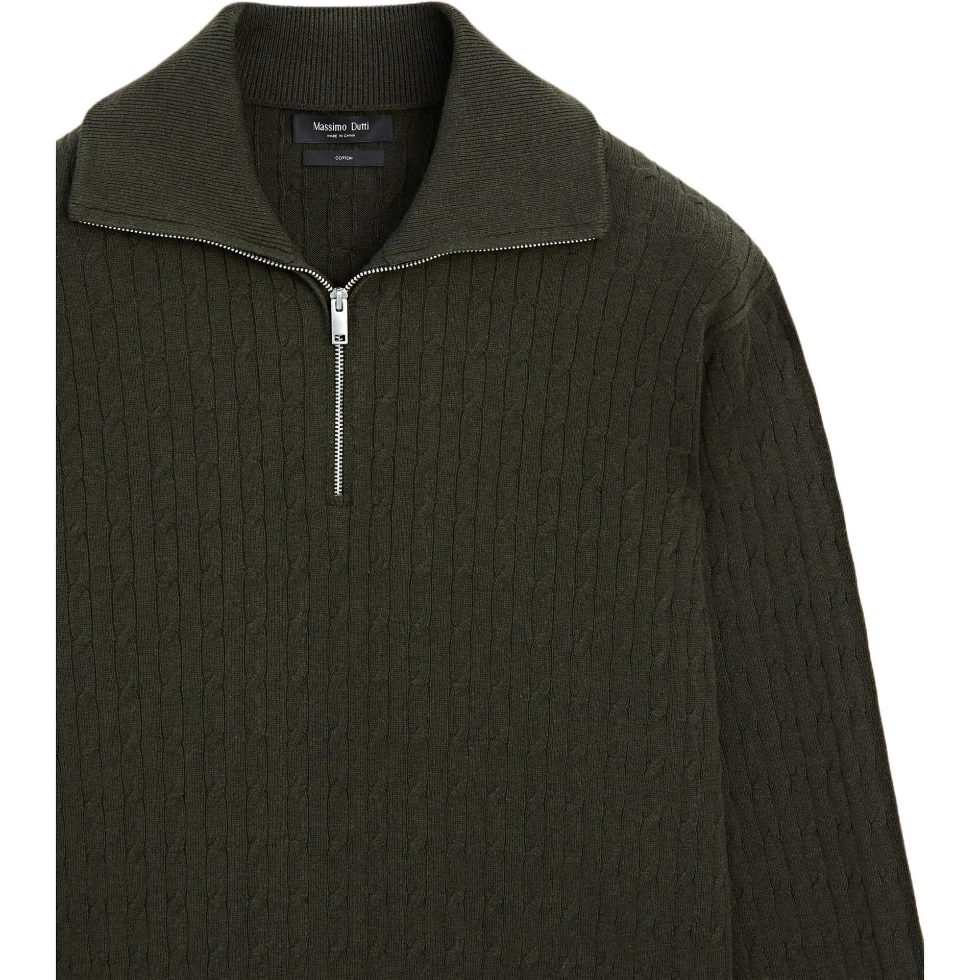 Кофта Massimo Dutti Хаки зеленый Мужской Свитеры - изображение 5
