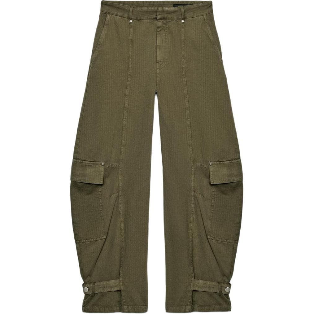 zara ZW Хаки Женские Брюки карго - изображение 1