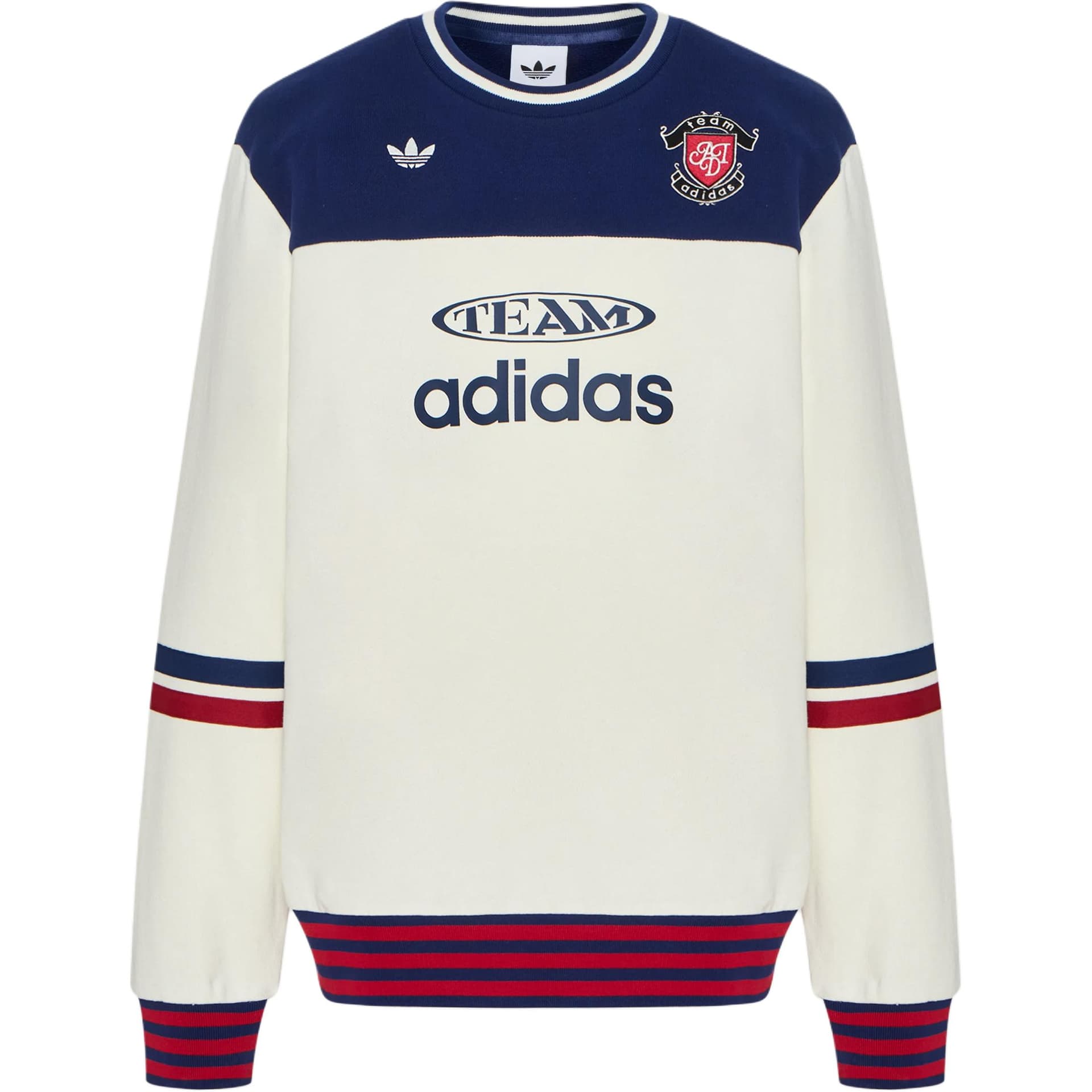 Кофта Adidas Originals Нефрит Белый Темно-Синий Kids Свитшоты - изображение 1