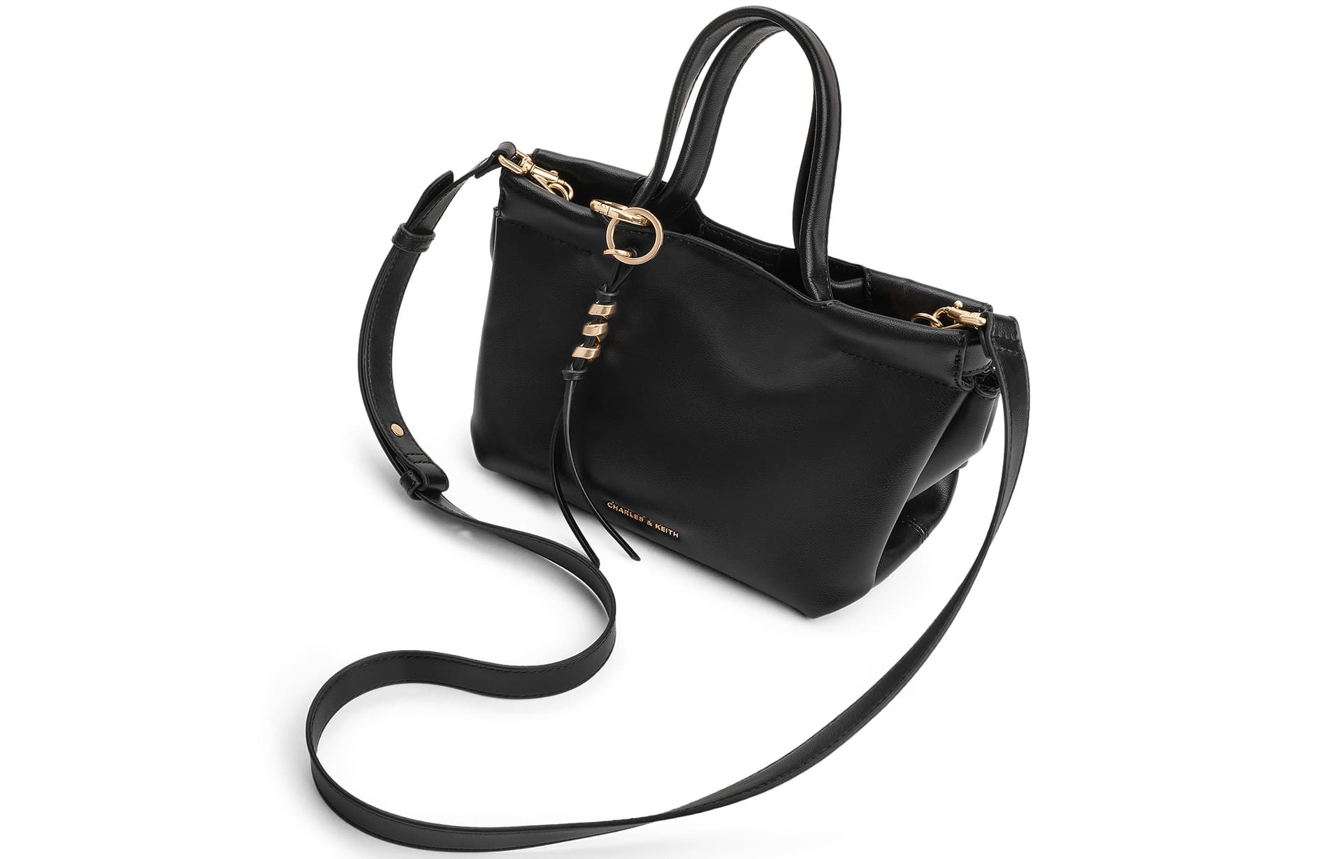 Сумка CHARLES KEITH Сумки Черный (Брелок Включен) Женские - изображение 3