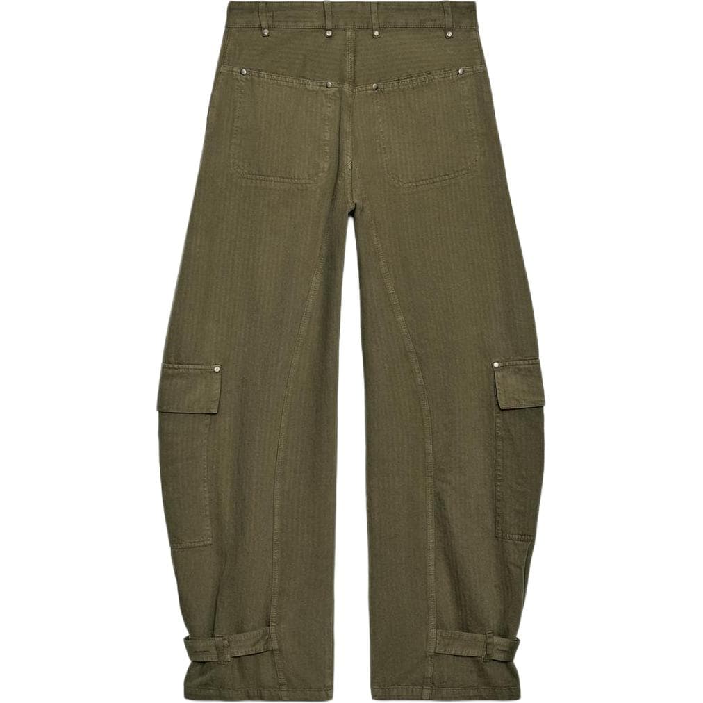 zara ZW Хаки Женские Брюки карго - изображение 2