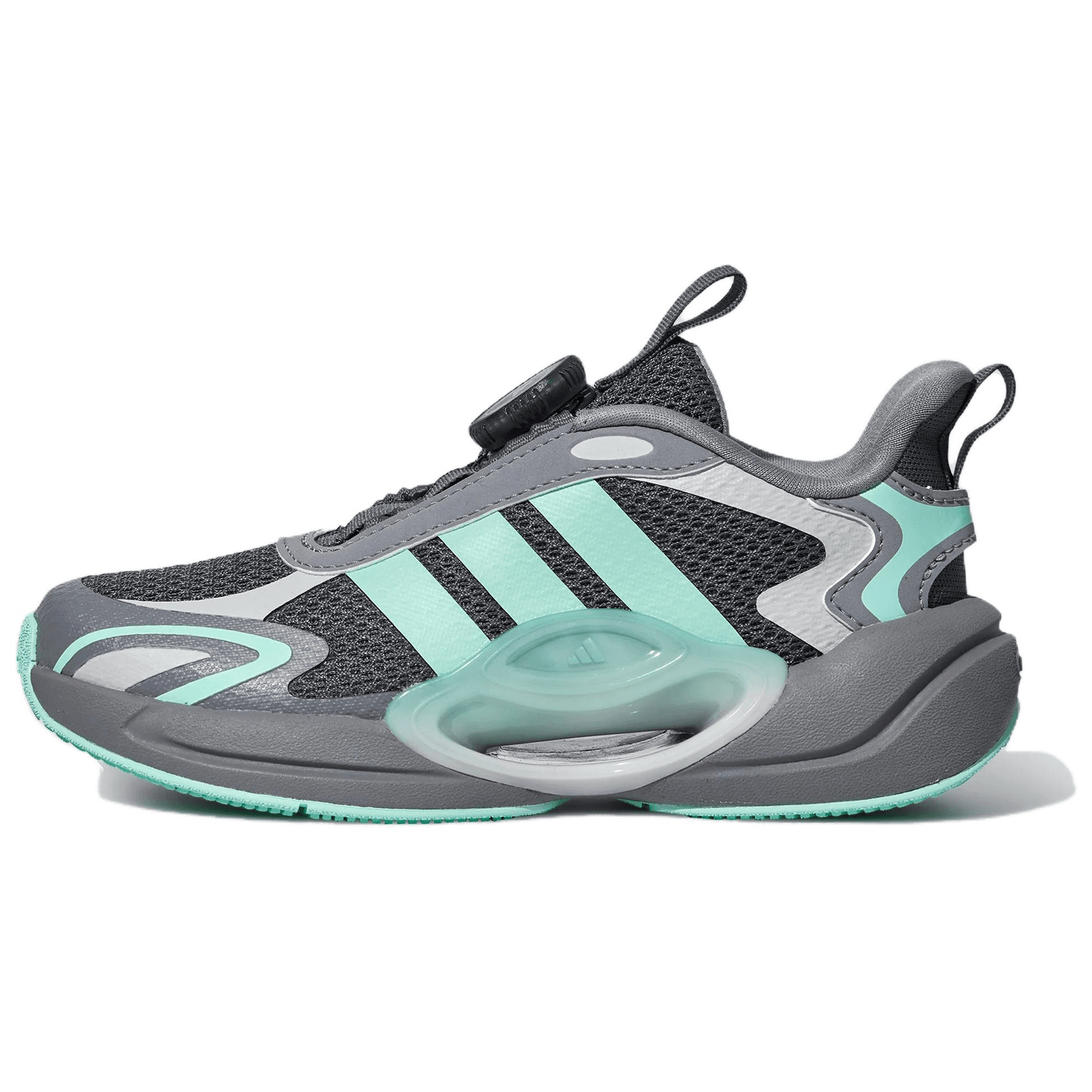 Кроссовки Adidas Galaxy Scout Детские беговые кроссовки Low Топ Темно-серый Прозрачный Мятно-зеленый Серый Kids - изображение 1