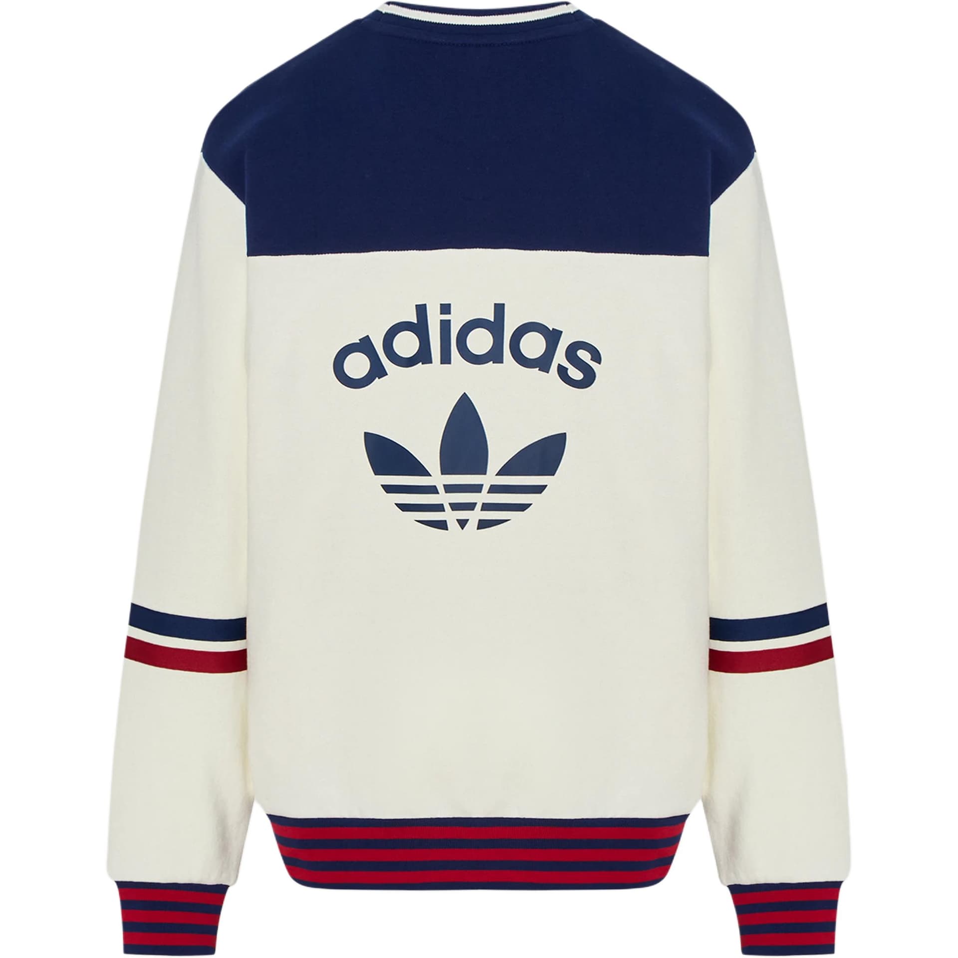 Кофта Adidas Originals Нефрит Белый Темно-Синий Kids Свитшоты - изображение 2