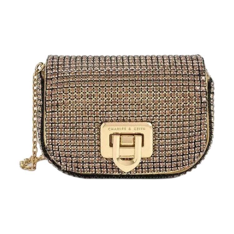 Сумка для наушников CHARLES KEITH Charles Keith Искусственный кристалл Полиуретан Наушники Чехол Сумка через плечо Мини-версия Женская - изображение 7