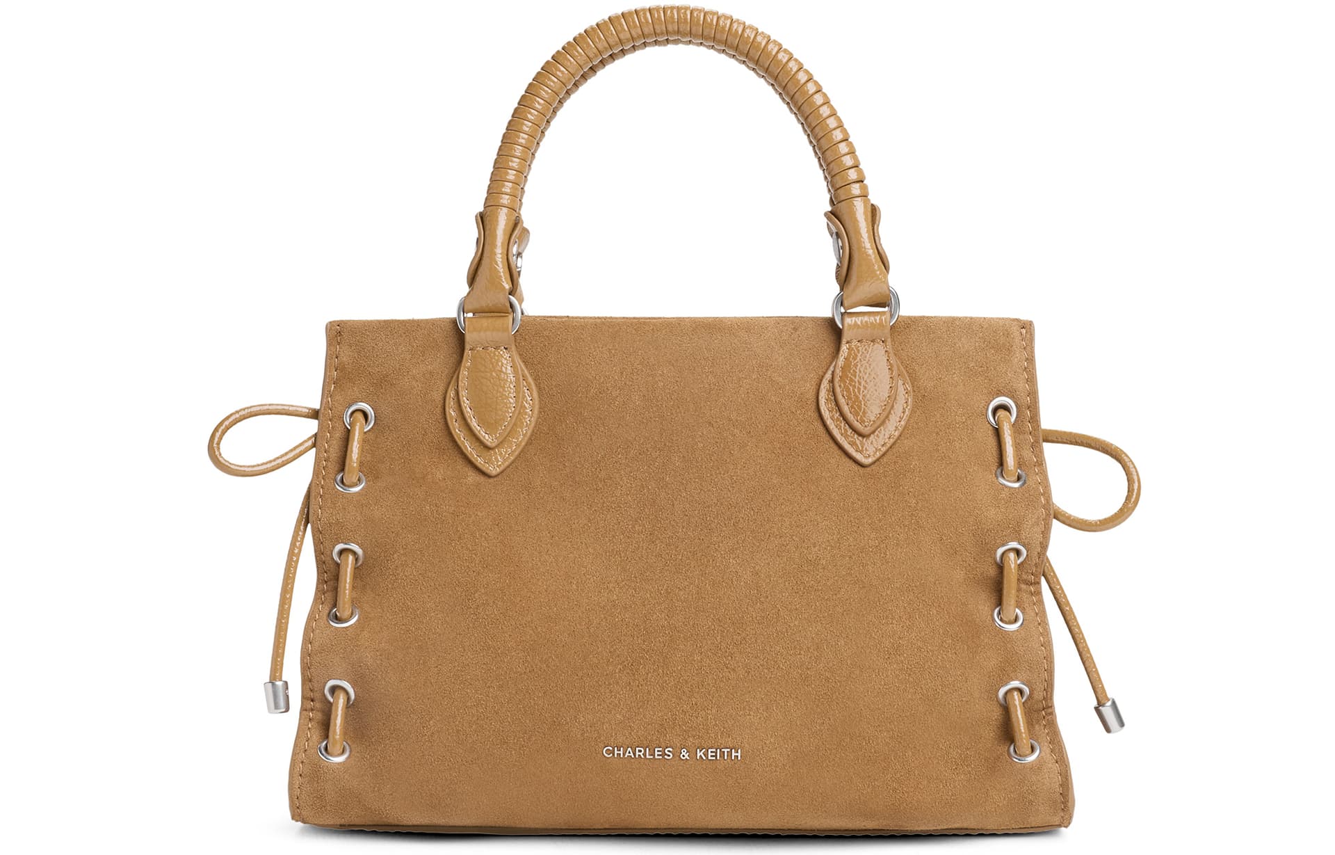 Сумка CHARLES KEITH Переработанная кожа Через плечо Сумка Женские Песок - изображение 1