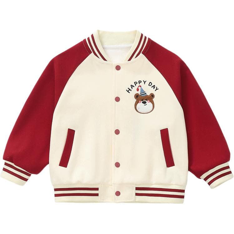 BOBBY ABLEY Экрю Красный Kids Бейсбольные куртки - изображение 1