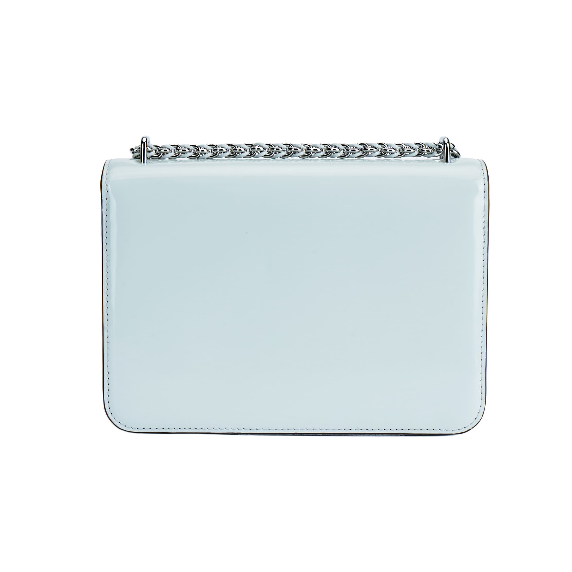 Мини-сумка Tory Burch Britten Flip-открывающаяся сумка через плечо с цепочкой маленькая женская синяя - изображение 3
