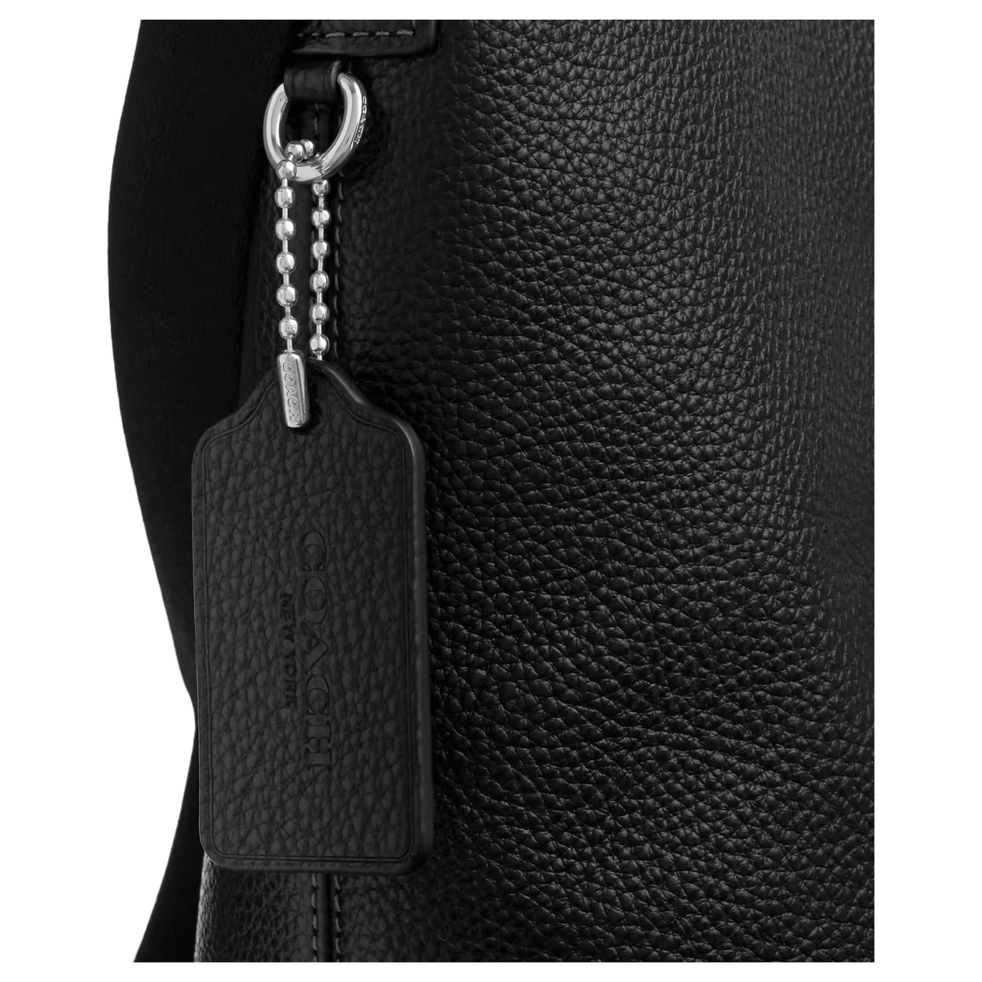 Сумка через плечо Coach Коровья кожа Сумка-хобо Сумки кросс-боди Большой Мужской Черный - изображение 5