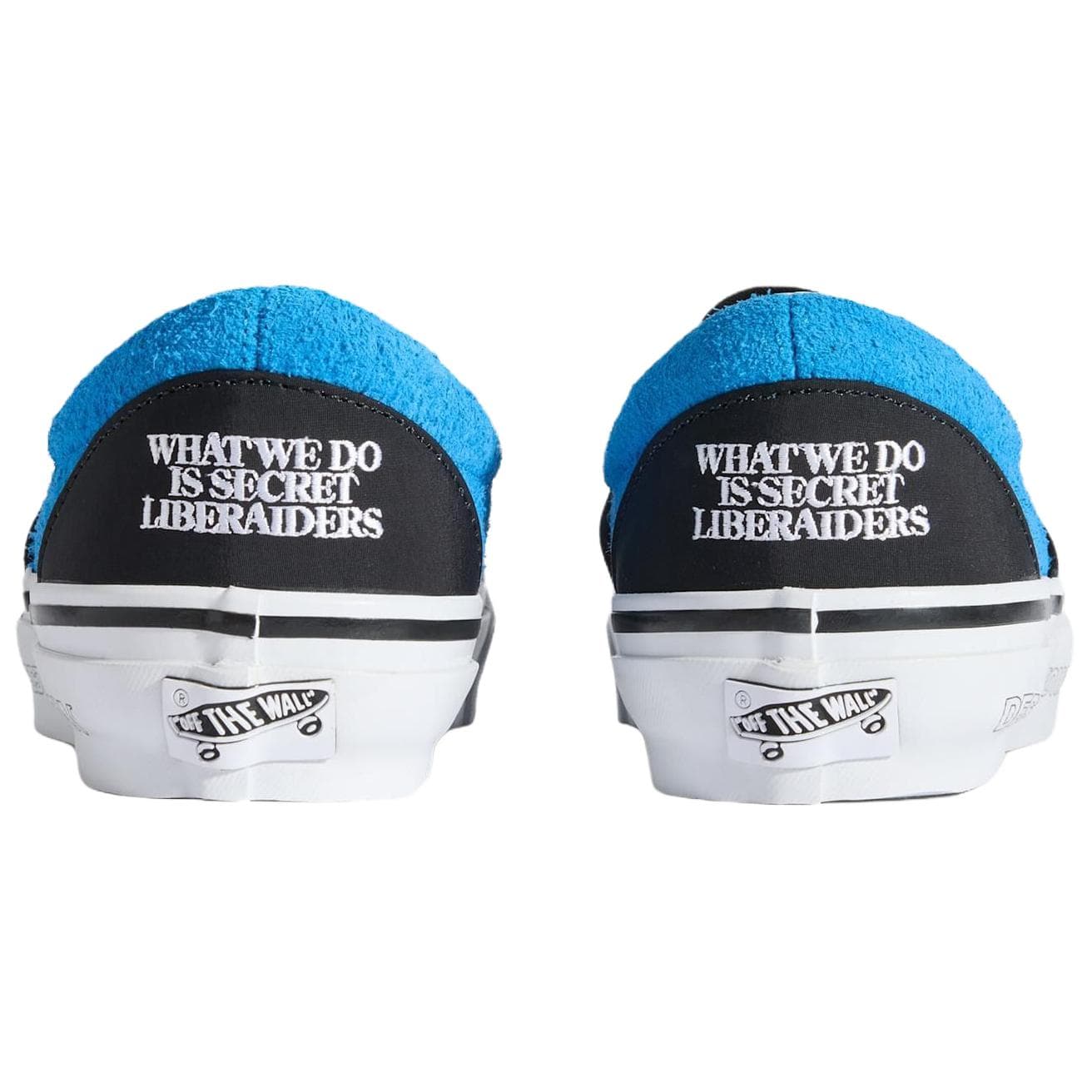 Кроссовки Vans LX Classic Slip On 98 Кеды для скейтбординга Low Топ Чёрно-синий Унисекс - изображение 3