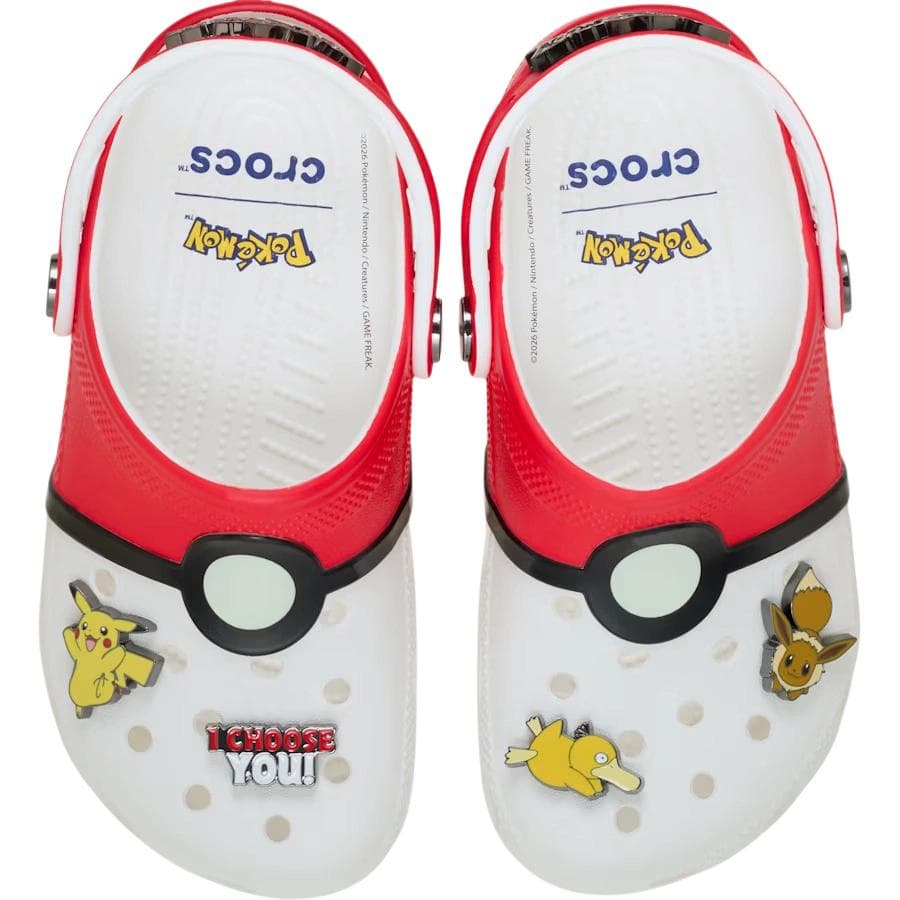 CROCS Classic clog Детские сабо Красно-белый Kids - изображение 4