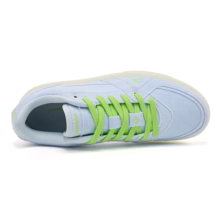 Кроссовки RIGORER Reaves Skate Shoes Low-Top Snow Mountain Blue Неон Зеленый (Фосфоресцентная Подкладочная ткань) Унисекс - изображение 6