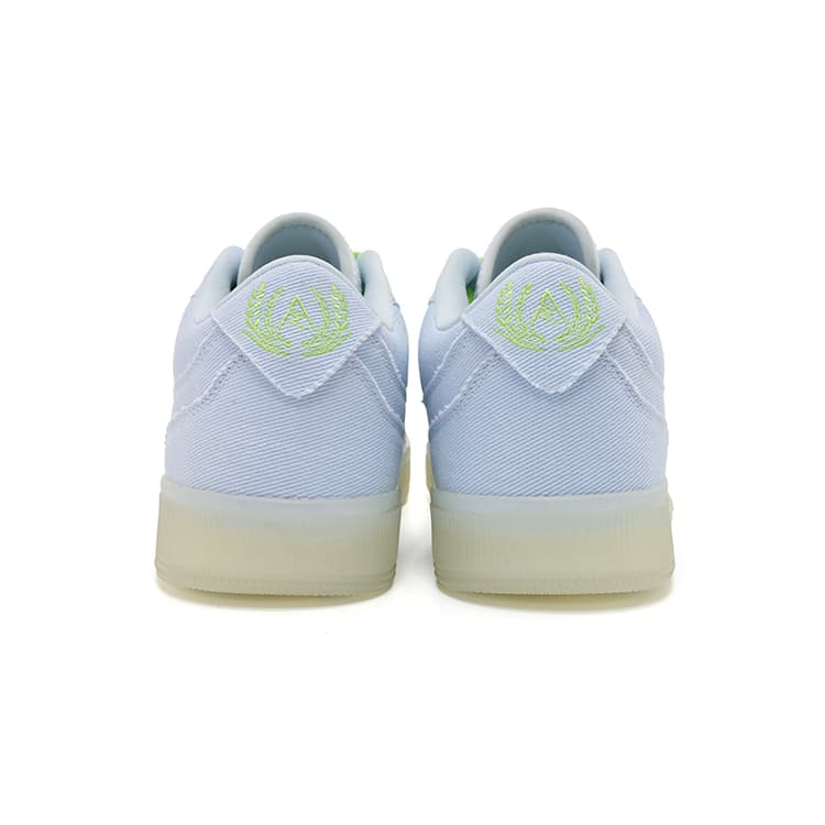 Кроссовки RIGORER Reaves Skate Shoes Low-Top Snow Mountain Blue Неон Зеленый (Фосфоресцентная Подкладочная ткань) Унисекс - изображение 4