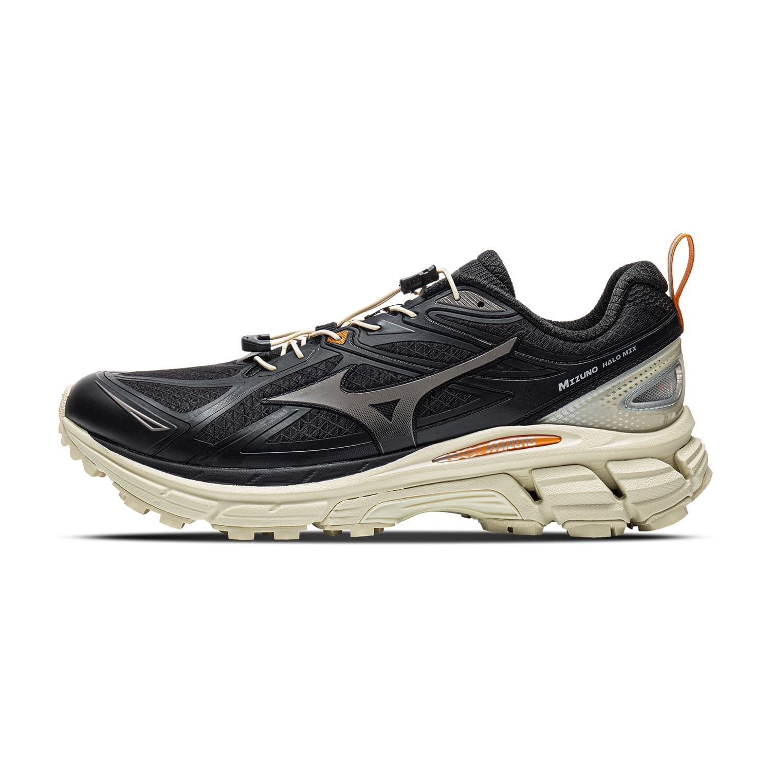 Кроссовки для бега Mizuno Halo Mix Беговые кроссовки Низкий Топ Черный Фрукты Оболочка Желтый Унисекс - изображение 1