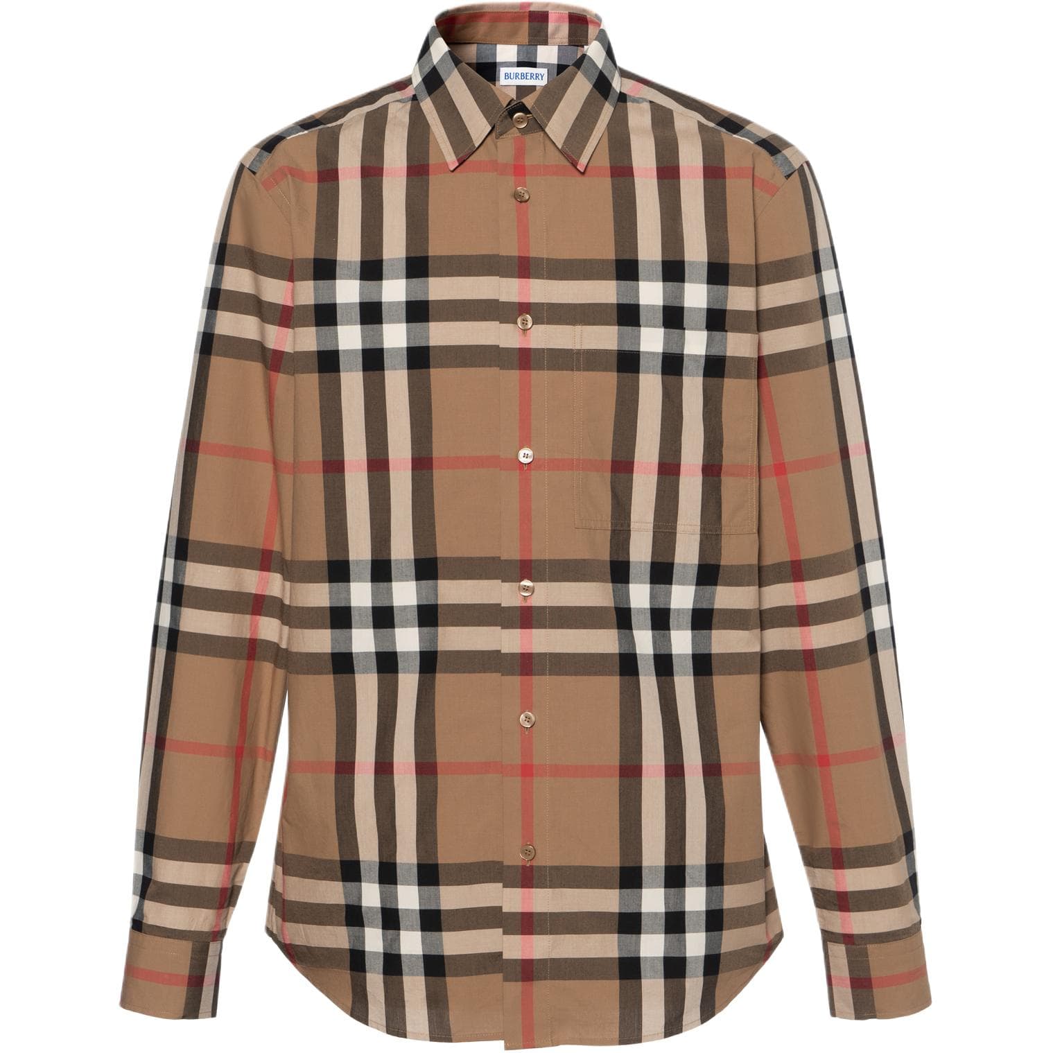 Рубашка Burberry Коричневые Мужские Рубашки - изображение 1