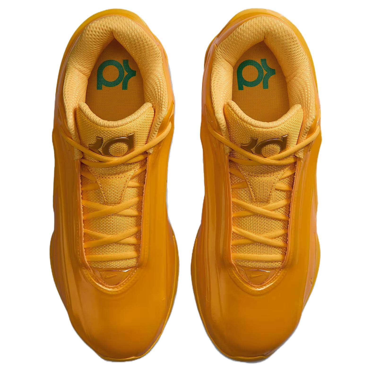 Кроссовки для баскетбола NIKE KD 19 Баскетбольные кроссовки Low Топ Желтый Мужской - изображение 4