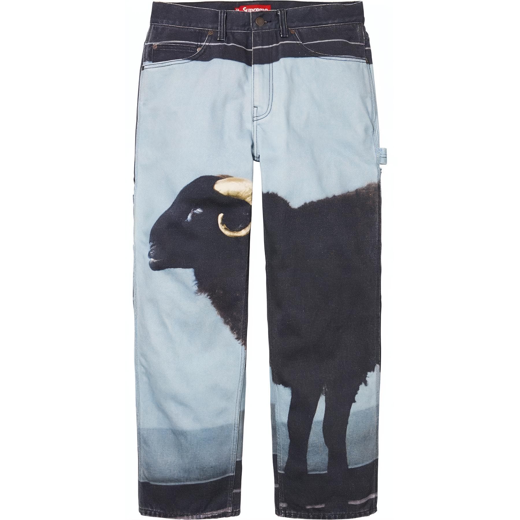 Штаны Supreme Damien Hirst WEEK1 PAINTER Jeans Повседневные штаны Унисекс - изображение 1