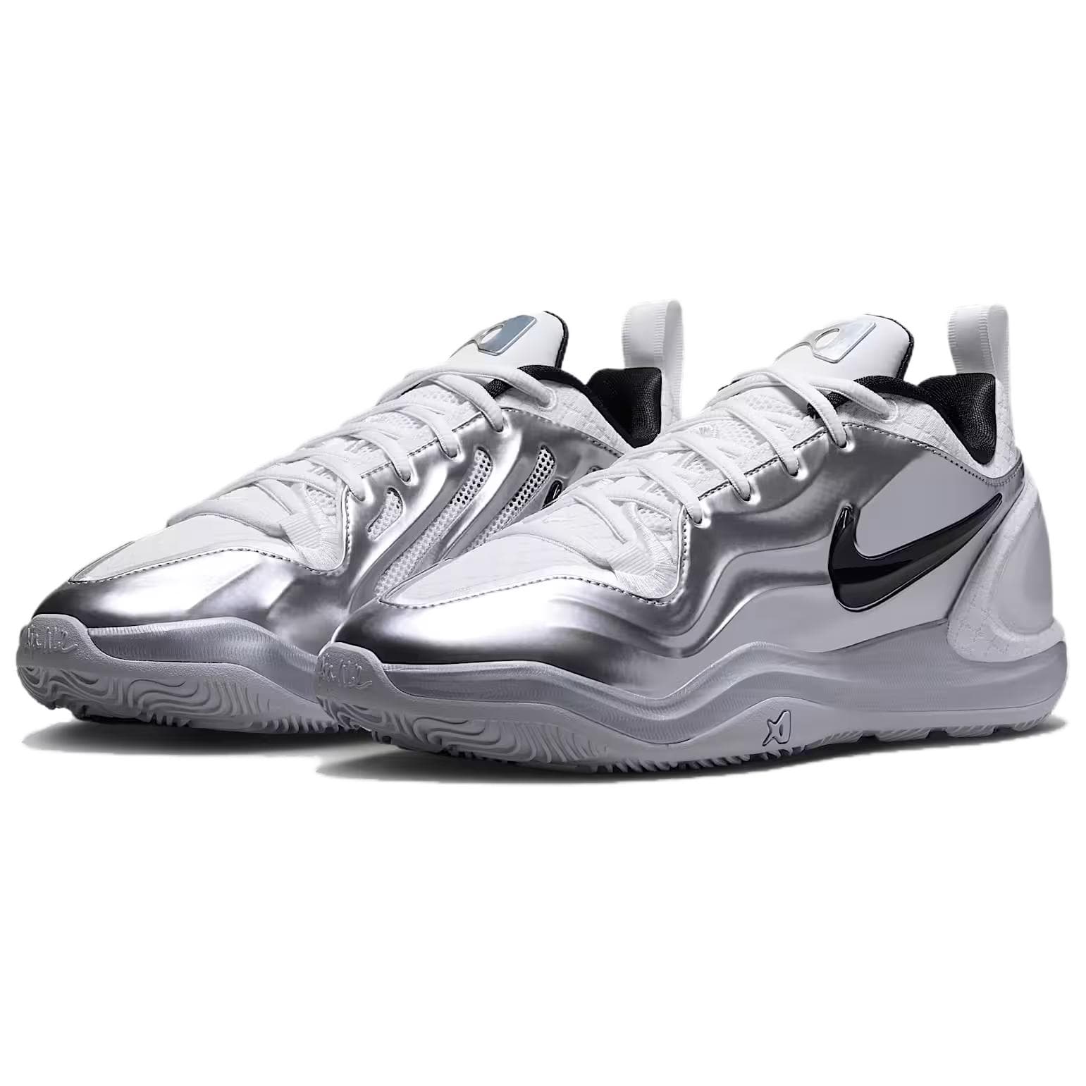 Кроссовки для баскетбола NIKE A'Two Баскетбольные кроссовки Low Топ Белый серебристый Унисекс - изображение 3