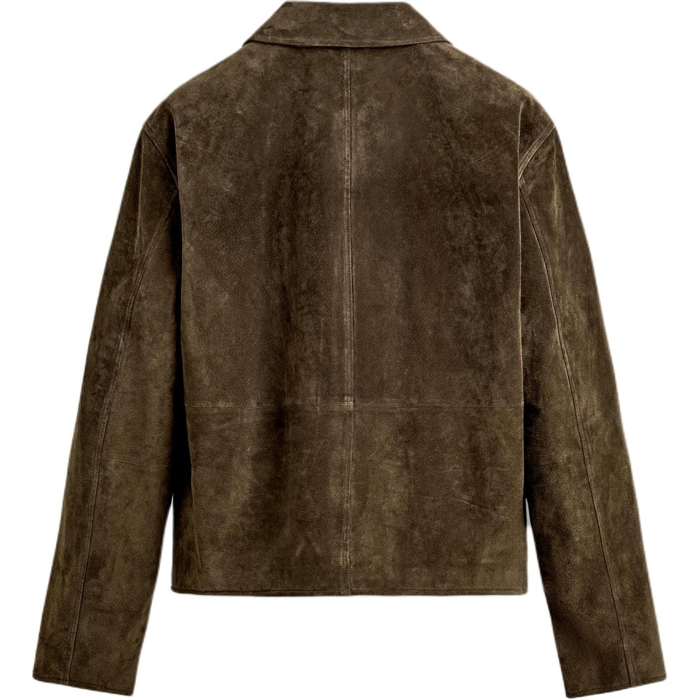 Кожаная куртки zara Коричневый Мужской Кожаные куртки - изображение 2