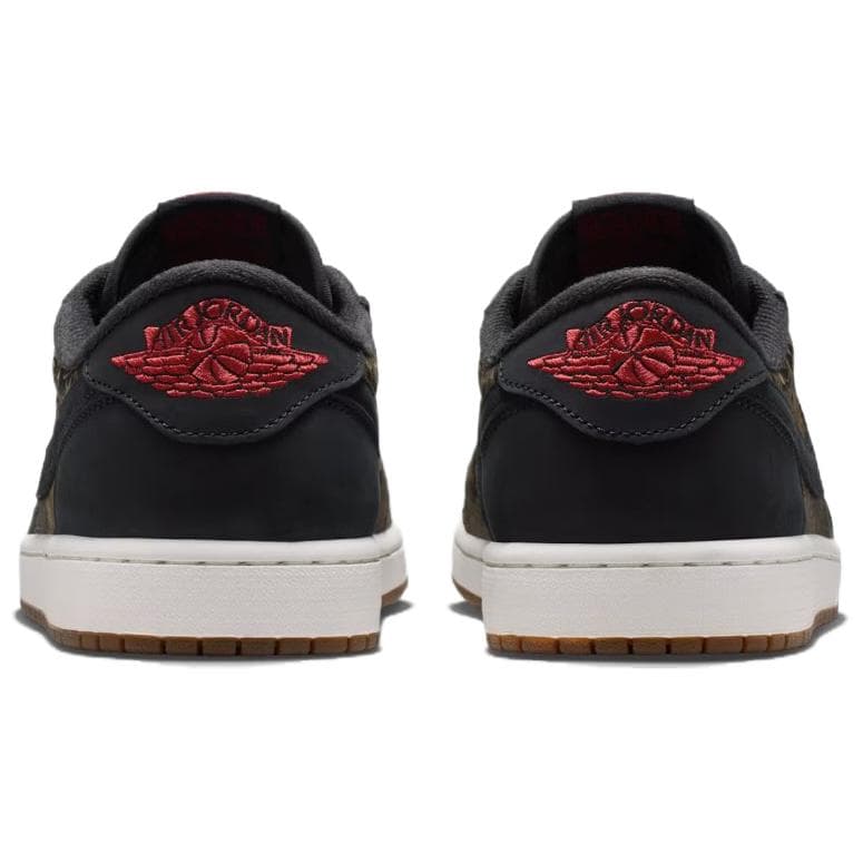 Ретро баскетбольные кроссовки Jordan Air Jordan 1 Low Топ Ретро-баскетбольные кроссовки Мужской Черно-красный - изображение 5