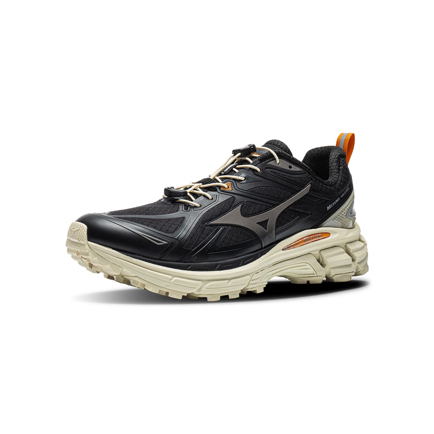 Кроссовки для бега Mizuno Halo Mix Беговые кроссовки Низкий Топ Черный Фрукты Оболочка Желтый Унисекс - изображение 2
