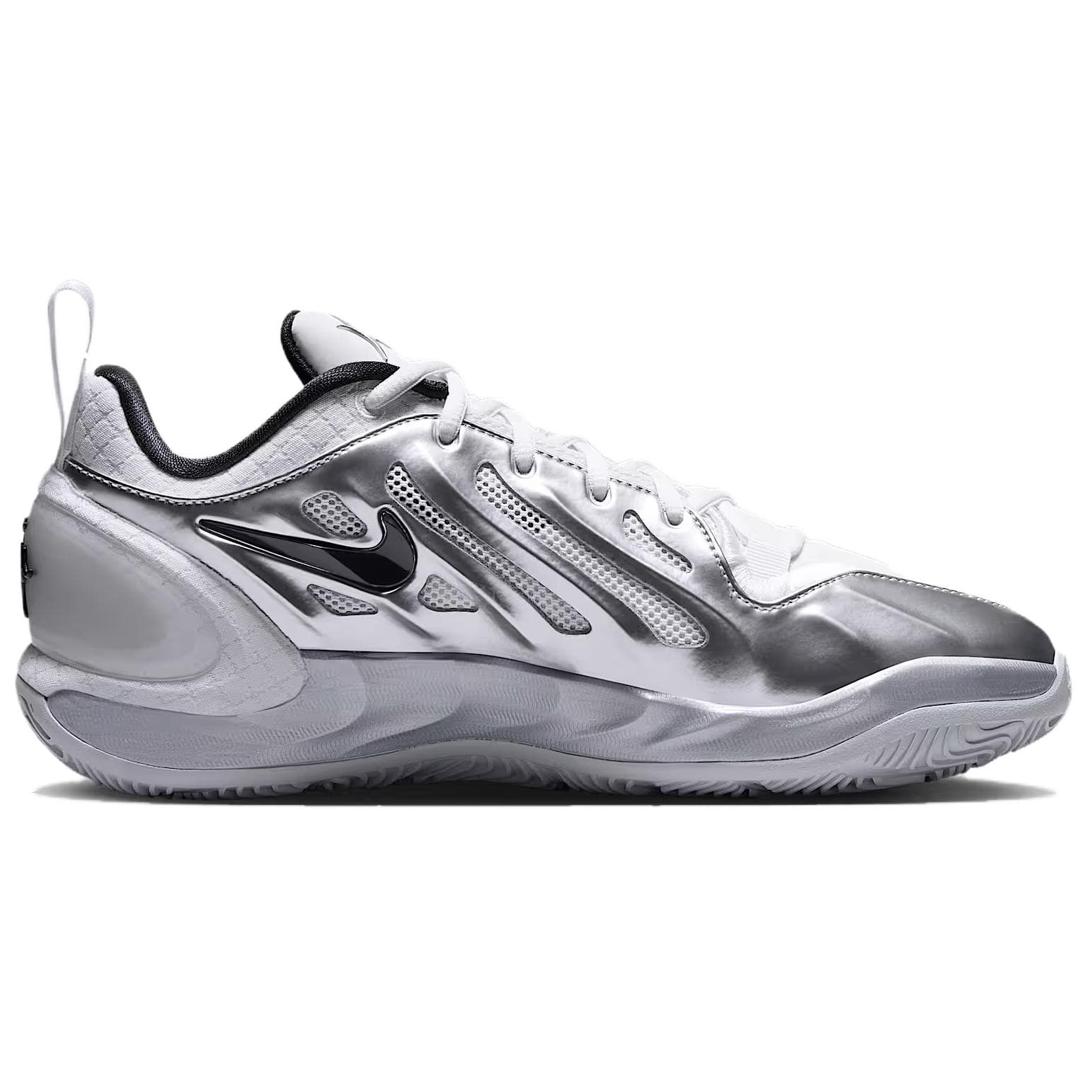 Кроссовки для баскетбола NIKE A'Two Баскетбольные кроссовки Low Топ Белый серебристый Унисекс - изображение 2