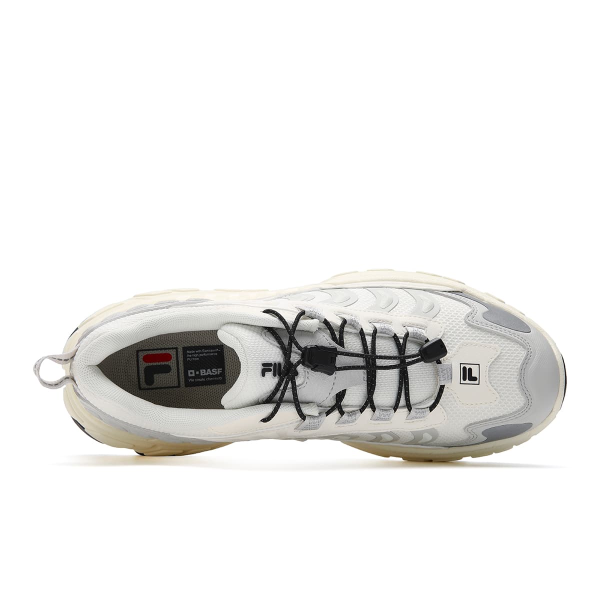 Кроссовки FILA ABIES массивные кроссовки Low Top Micro White Antarctic Gray Мужской - изображение 4