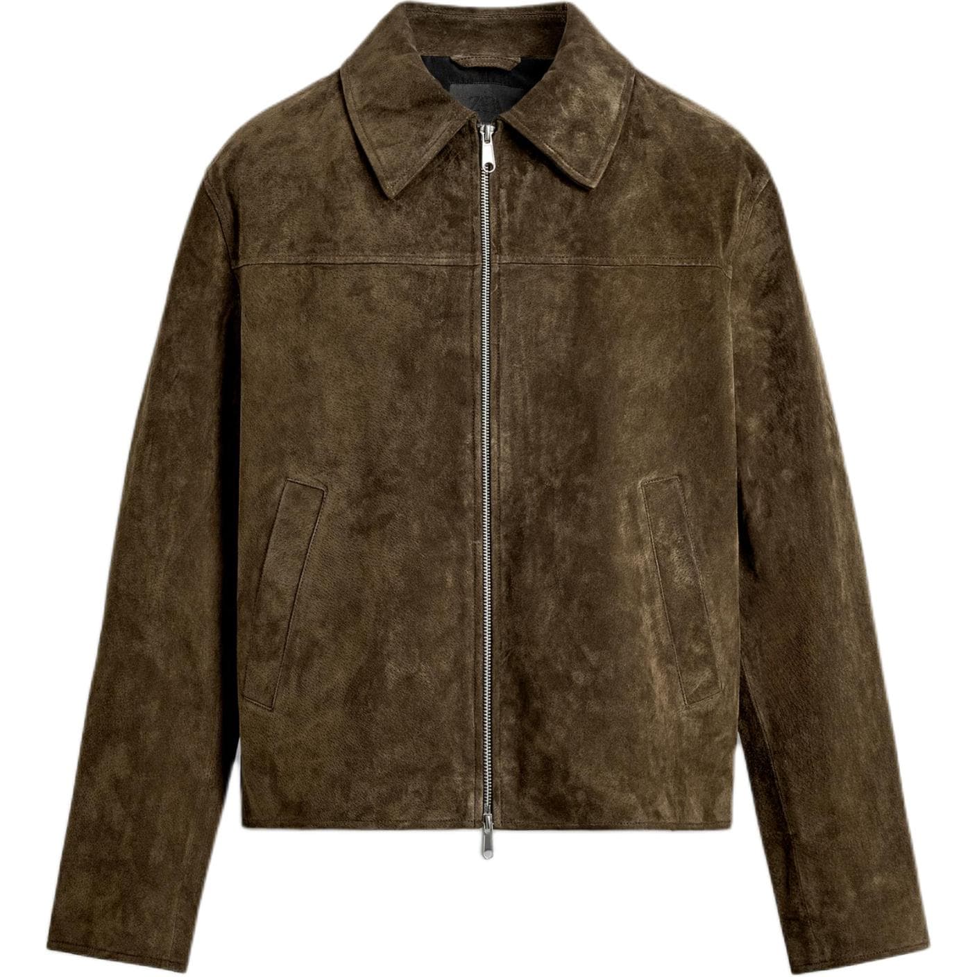 Кожаная куртки zara Коричневый Мужской Кожаные куртки - изображение 1