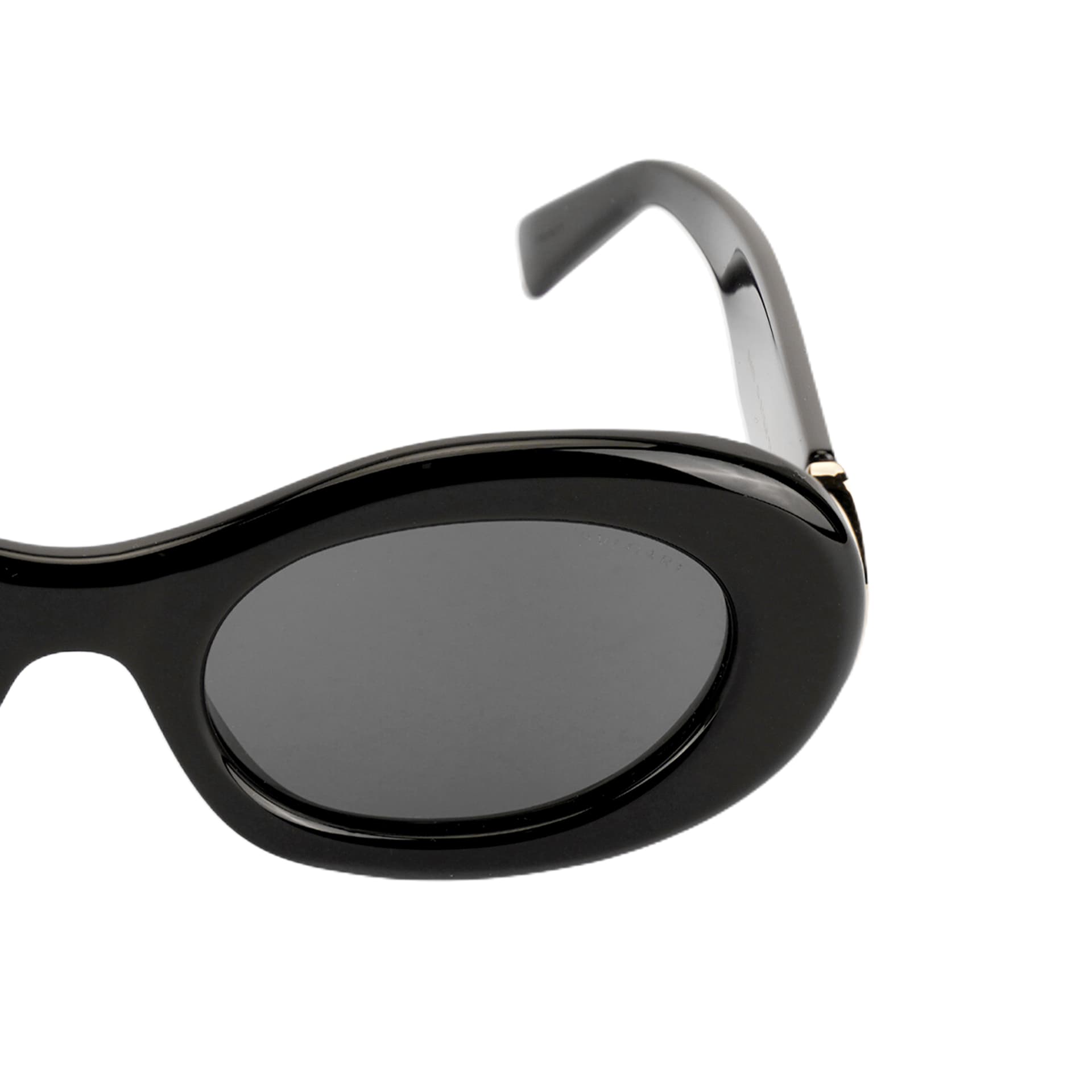 Солнцезащитные очки BVLGARI DIVAS' DREAM SERIES Ацетатное волокно OVAL SUNGLASSES Унисекс Черный - изображение 2