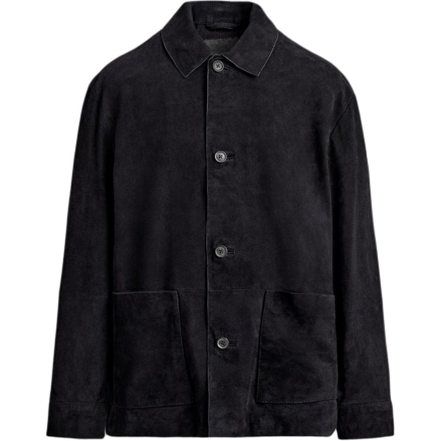 Кожаная куртки zara Морской синий Мужской Кожаные куртки - изображение 1