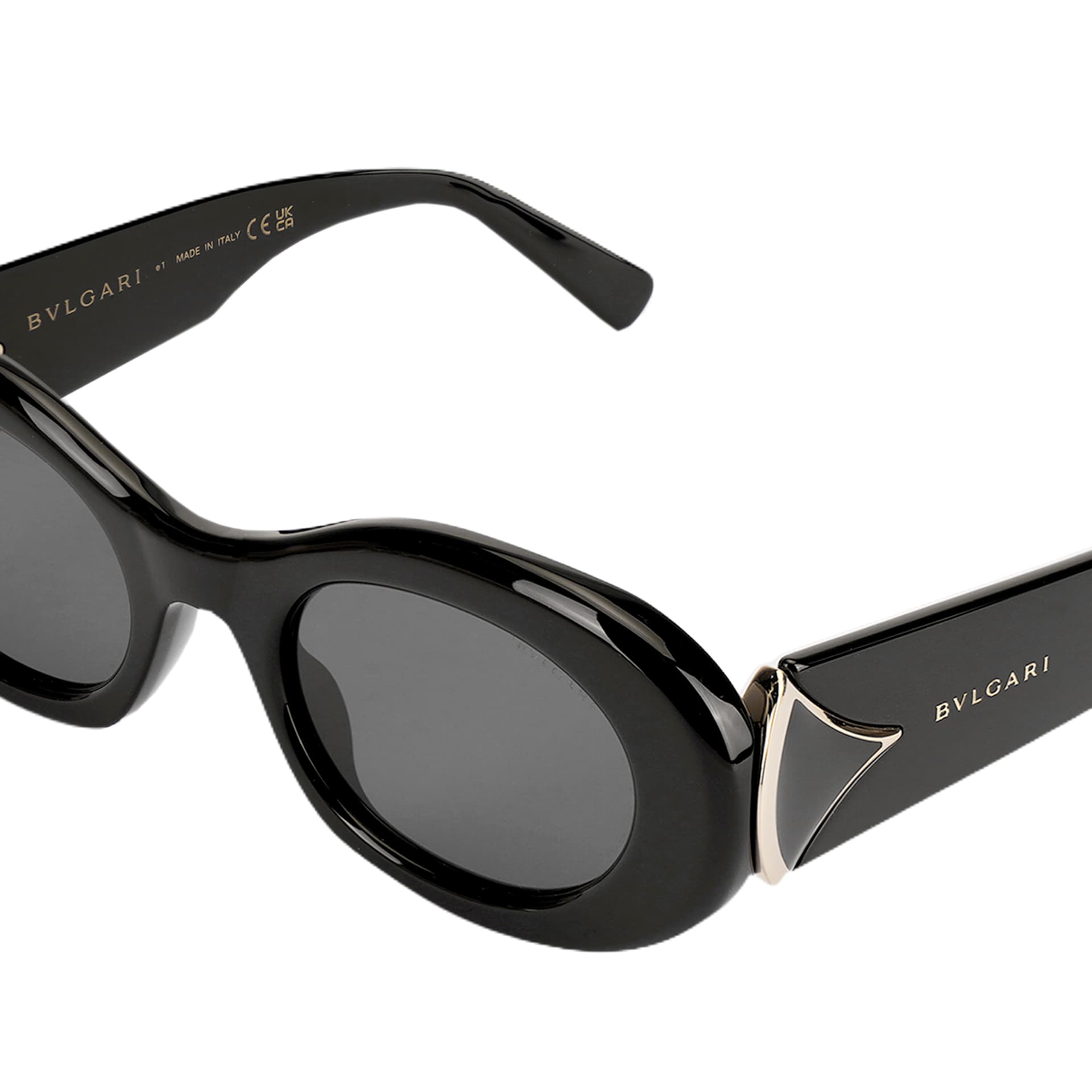 Солнцезащитные очки BVLGARI DIVAS' DREAM SERIES Ацетатное волокно OVAL SUNGLASSES Унисекс Черный - изображение 3