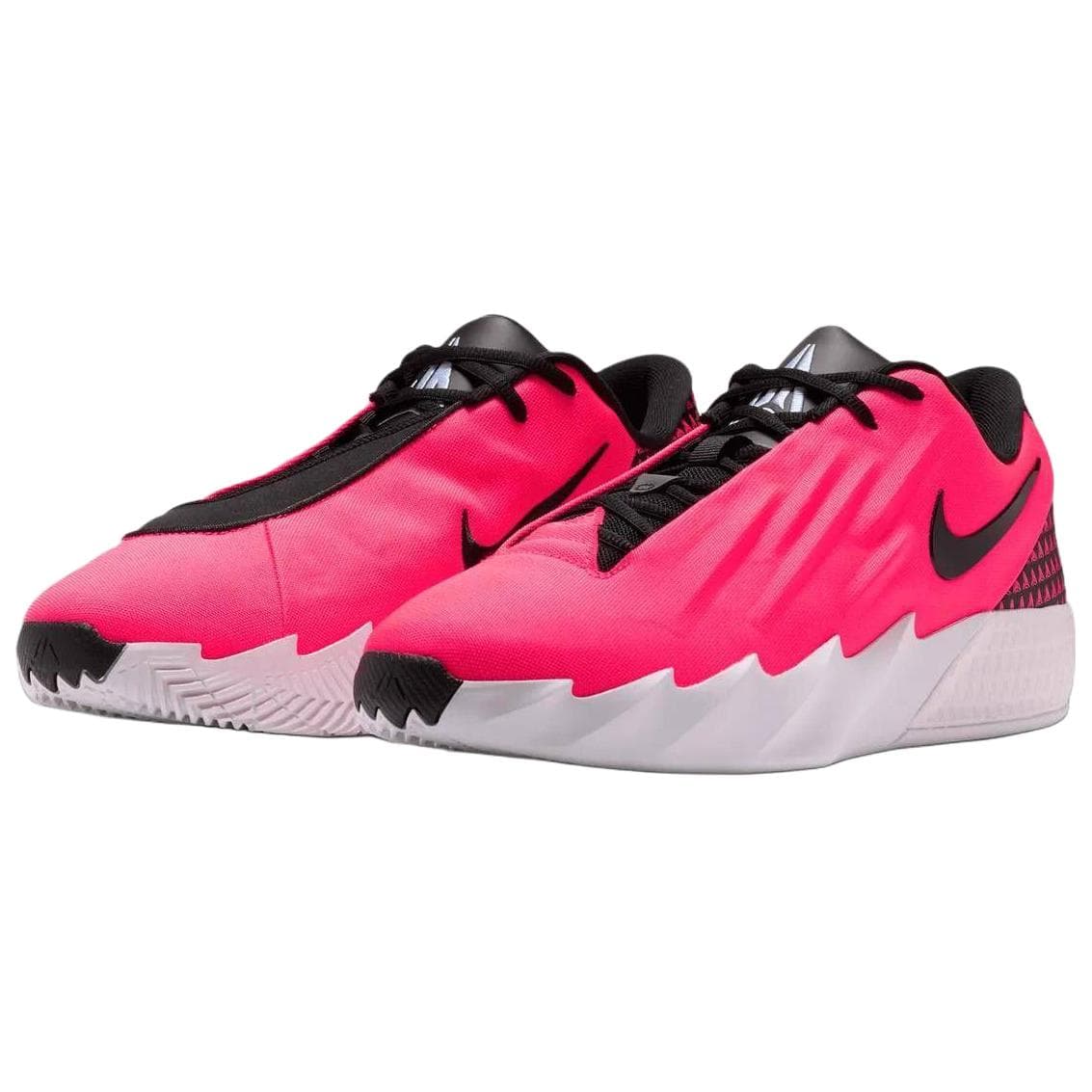 Кроссовки для баскетбола NIKE Twelve Time Баскетбольные кроссовки Low Топ Неоновый розовый Унисекс - изображение 3