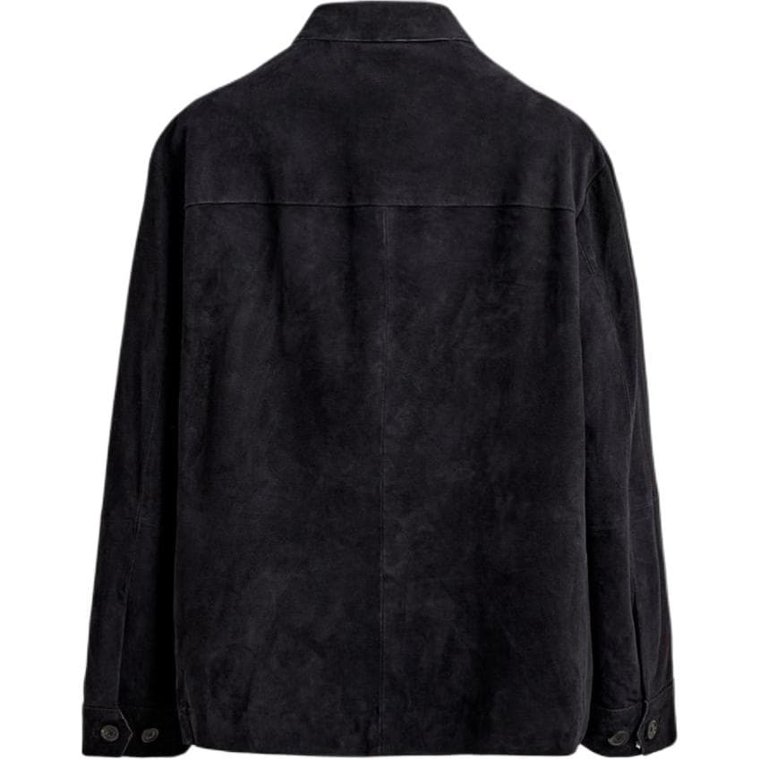 Кожаная куртки zara Морской синий Мужской Кожаные куртки - изображение 2