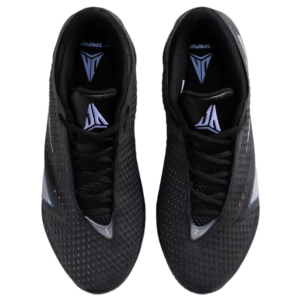 Кроссовки для баскетбола NIKE Ja 4 Износостойкий Поддержка Oтскок Сцепление Лоу-топы Баскетбольные кроссовки Мужской Черно-серебро Синий - изображение 4
